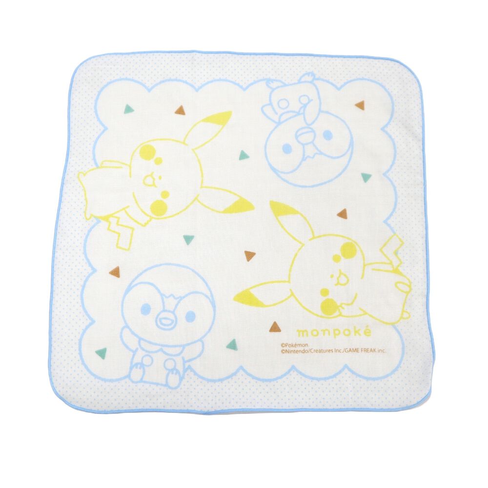 monpoke モンポケ ガーゼ 3枚組 ホワイト | マタニティ・ベビー用品