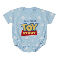 Disney  ディズニー 半袖ボディスーツ ドッカン サガラ TOY STORY ロゴ サックス&times;70cm ベビーザらス限定 赤ちゃん 出産準備 出産祝い ベビー服 子供服