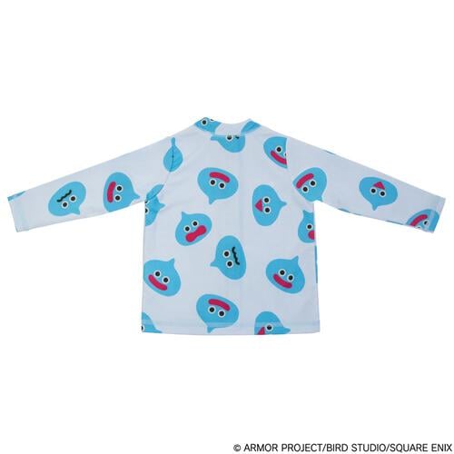 ドラクエベビー＆キッズ ラッシュガード スライムぴぴぴ ブルー&times;90cm