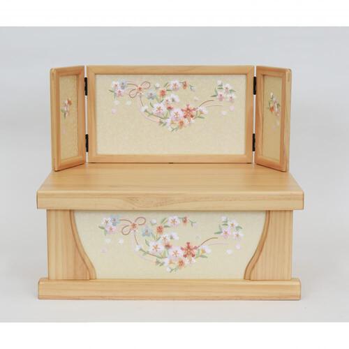 【雛人形】親王収納飾り「刺繍桜花木目」ひな人形 ひな祭り お雛様 おしゃれ トイザらス・ベビーザらス限定【メーカー直送】