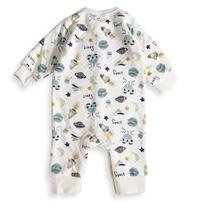 長袖カバーオール ニットキルト 宇宙柄 アイボリー×70cm ベビーザらス限定