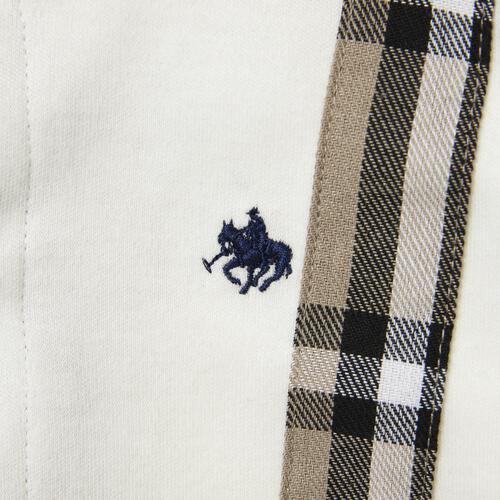 POLO BCS チェックレイヤード風ロンパース ベージュ&times;80cm ベビーザらス限定