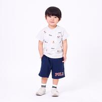 POLO BCS ロゴクマ半袖総柄Ｔシャツ オートミール&times;90cm ベビーザらス限定 赤ちゃん 出産準備 出産祝い ベビー服 子供服