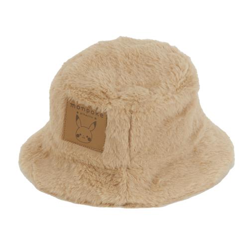 monpoke モンポケ バケットハット ファー ピカチュウ ベージュ×52cm