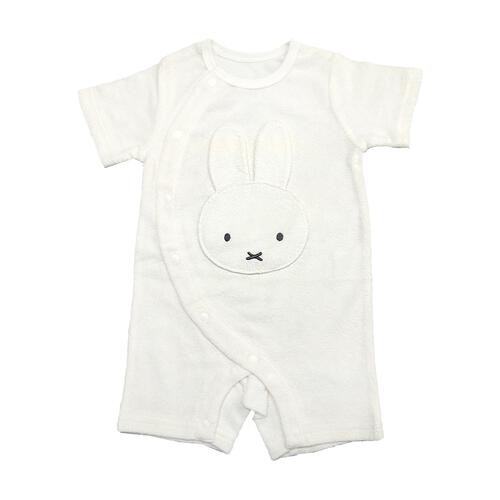 miffy ミッフィー 半袖フィットオール パイル ホワイト&times;60-70cm ベビーザらス限定