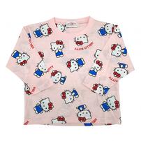 SANRIO サンリオ ハローキティ 天竺長袖パジャマ＋半袖Ｔシャツセット パジャマ ピンク&times;120cm ベビーザらス限定
