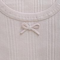 長袖シャツ肌着 2枚組 抗菌防臭ランダムリブ ピンク×100cm ベビーザらス限定