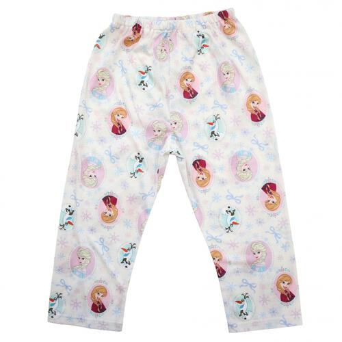 ディズニー 長袖前開きパジャマ＋半袖Ｔシャツセット アナと雪の女王 サックス&times;110cm ベビーザらス限定