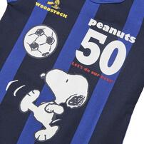 SNOOPY 半袖ボディスーツ サッカー スヌーピー ブルー&times;80cm ベビーザらス限定