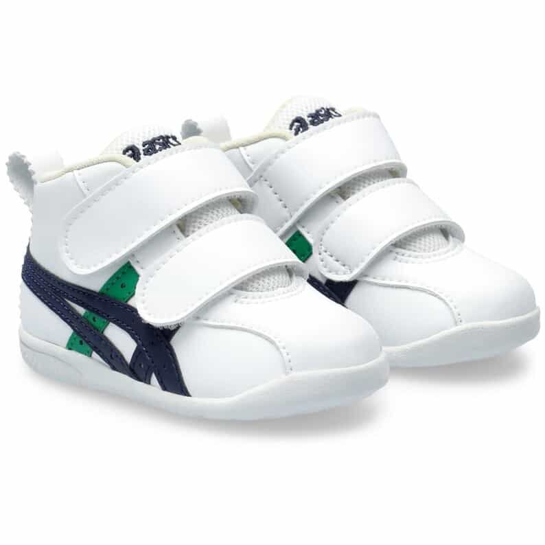 アシックス スクスク アミュレファースト SL(ホワイト／ネイビー×13.0