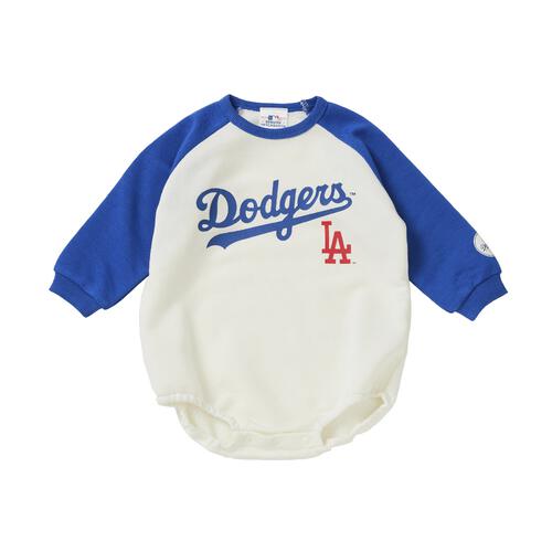 MLB ラグランボディスーツ ドジャース ブルー×80cm ベビーザらス限定