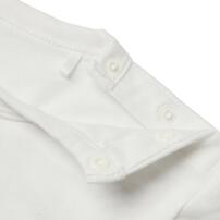 BUDDYLEE 半袖ボディスーツ&times;レギンス ロゴ ボーダー ホワイト&times;80cm