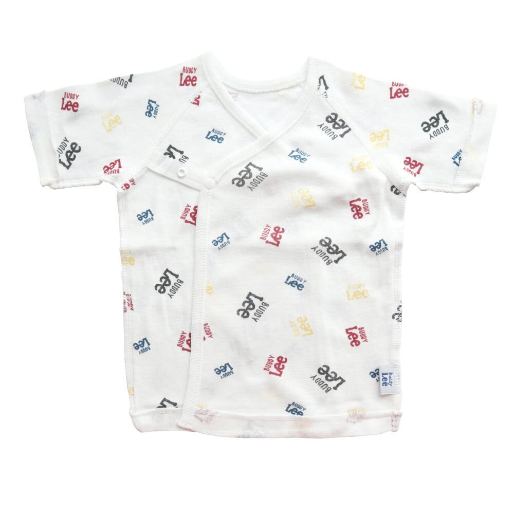 Buddy Lee 新生児肌着5点セット カラフルロゴ（グレー×50-60cm