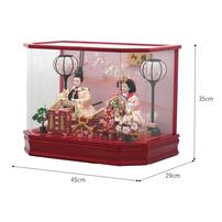 【雛人形】ケース飾り 親王飾り「流水桜アクリル」 (322237)ひな人形 ひな祭り お雛様 おしゃれ トイザらス・ベビーザらス限定【メーカー直送】