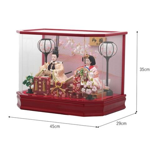 【雛人形】ケース飾り 親王飾り「流水桜アクリル」 (322237)ひな人形 ひな祭り お雛様 おしゃれ トイザらス・ベビーザらス限定【メーカー直送】