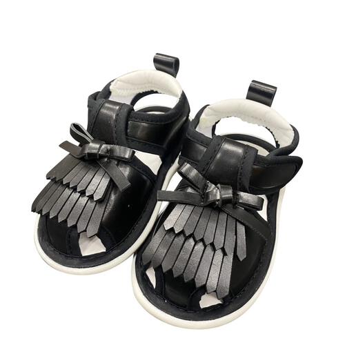 RAT-A-TATR ラッタッター 笛付きサンダル(ブラック×14cm)