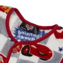 Disney ディズニー 珊瑚フリースベスト カーズ 総柄 レッド×100cm