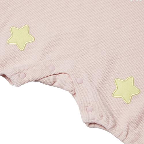 星のカービィ 半袖ロンパース サロペット風 顔ドッカン ピンク&times;70cm ベビーザらス限定