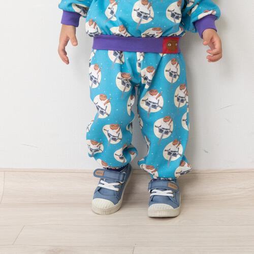 【Universal × chimajiro0730さん】 E.T. 総柄ロングパンツ パステルブルー×130cm