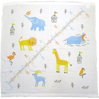 表ガーゼ プリント湯上りタオル 正方形 アニマル柄 ベビーザらス限定