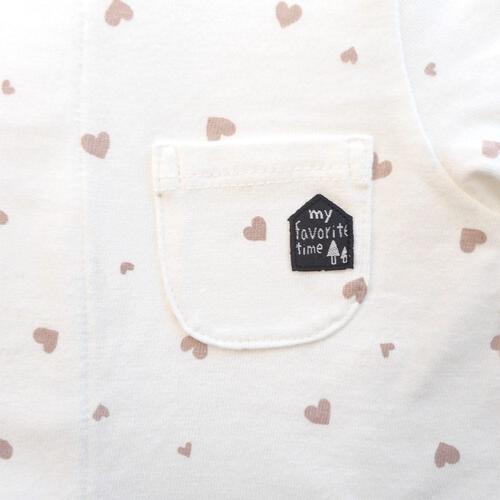 ワンタッチロンパース ハート(ハート×50-60cm) ベビーザらス限定