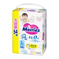 メリーズパンツ さらさらエアスルー Lサイズ（9～14kg）54枚【花王 パンツタイプ おむつ】