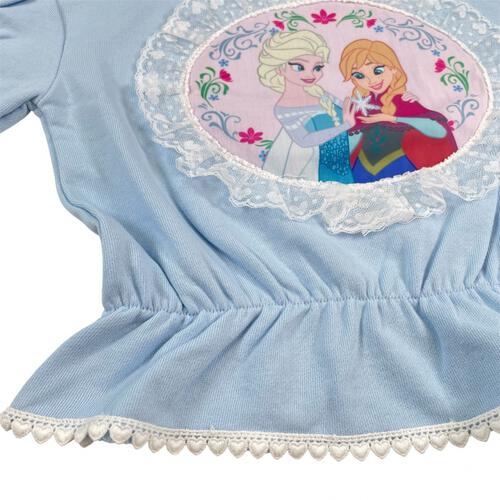 【Sophitica &times; tsumashi1118さん】Disney アナと雪の女王 裏毛トレーナー ブルー&times;120cm ベビーザらス限定