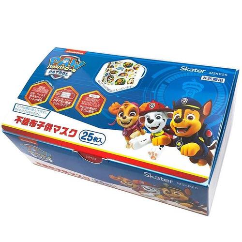 パウ・パトロール 不織布子供マスク 25枚入