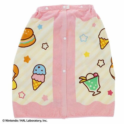 星のカービィ くいしんぼうカービィとフレンズ 60丈巻きタオル 60cm