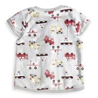 パジャマベスト フリース 働く車柄 グレー×80-95cm ベビーザらス限定