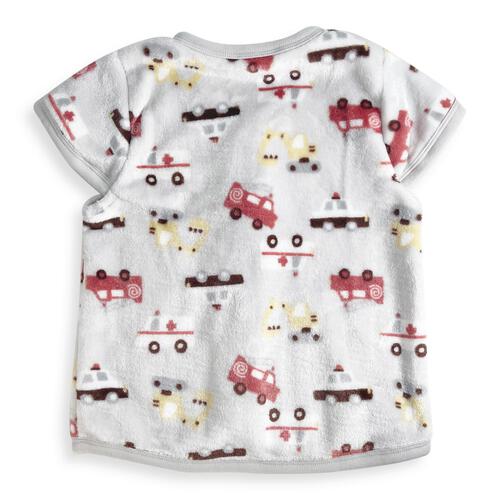 パジャマベスト フリース 働く車柄 グレー×80-95cm ベビーザらス限定