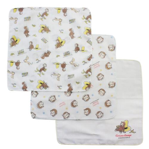 おさるのジョージ ガーゼハンカチ3枚組 ベビーザらス限定