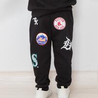 ベビーザらス限定　ＭＬＢ チームワッペン柄パンツ(ブラック×95cm)