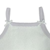 ２枚組シンプルキャミソール肌着 ドット パステルブルー&times;95cm