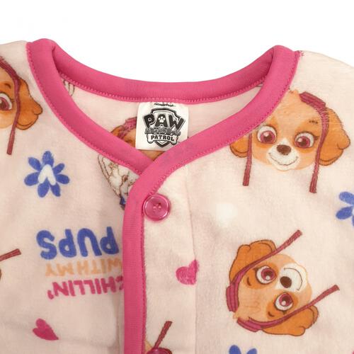 パウパトロール パジャマベスト ミンクフリース 総柄 ピンク×110cm トイザらス限定