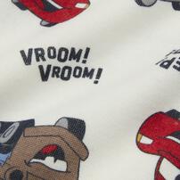 Disney ディズニー カーズ 長袖デイリートレーナー 起毛 総柄 ナチュラル×95cm ベビーザらス限定