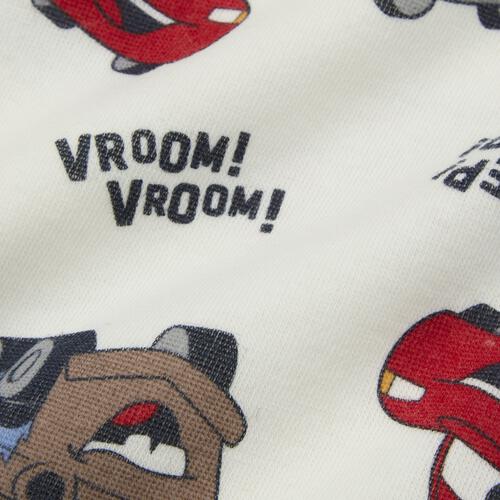 Disney ディズニー カーズ 長袖デイリートレーナー 起毛 総柄 ナチュラル×95cm ベビーザらス限定