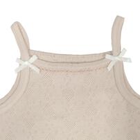 2枚組袖なしロンパース肌着 ドット ホワイト&times;90cm ベビーザらス限定