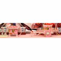 【雛人形】ケース飾り 親王飾り「梅模様桜色アクリル」 (322580)ひな人形 ひな祭り おしゃれ ピンク トイザらス・ベビーザらス限定【メーカー直送】