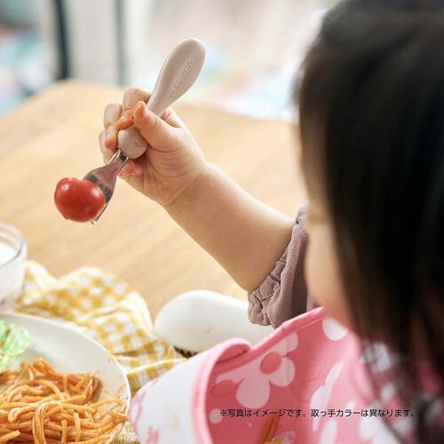 EDISONmama エジソンママ フォーク＆スプーンプチ パウダーイエロー ベビーザらス限定