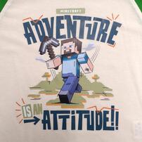 マインクラフト 天竺長袖パジャマ＋半袖Ｔシャツセット パジャマ グリーン&times;130cm ベビーザらス限定