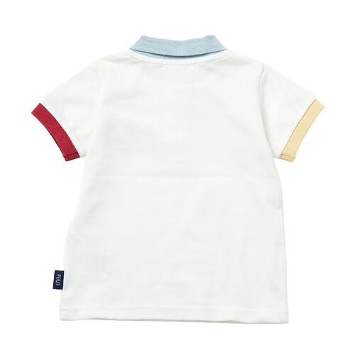 POLO BCS 配色半袖ポロシャツ オフホワイト&times;90cm ベビーザらス限定 赤ちゃん 出産準備 出産祝い ベビー服 子供服