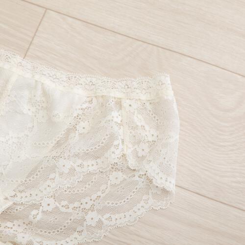 Petit jouet for Maternity プティジュエット マタニティローライズショーツ ストレッチレース アイボリー×M MU