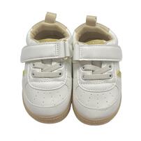 ワンベルトシューズPUベーシック ホワイト×13.5cm