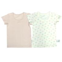 2枚組半袖シャツ肌着メッシュニット 花 ピンク&times;95cm ベビーザらス限定