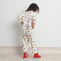 【TOMICA kie_158さんプロデュース】TOMICA トミカ つなぎ オーバーオール ホワイト×100cm