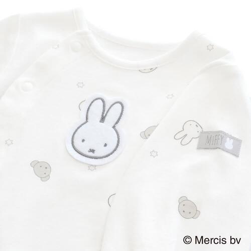 miffy ミッフィー フィットオール モノトーン 総柄 (ホワイト&times;50-60cm) ベビーザらス限定
