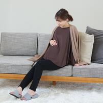 らくちんあったかシームレスレギンス ブラック×M-L