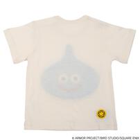 ドラクエベビー＆キッズ 半袖Tシャツ サガラ刺繍 スライム ホワイト&times;90cm