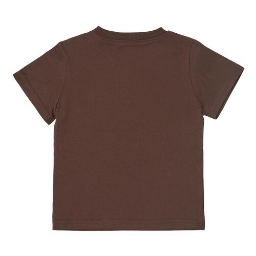 BUDDYLEE 半袖Ｔシャツ デニムニットロゴ ブラウン&times;80cm